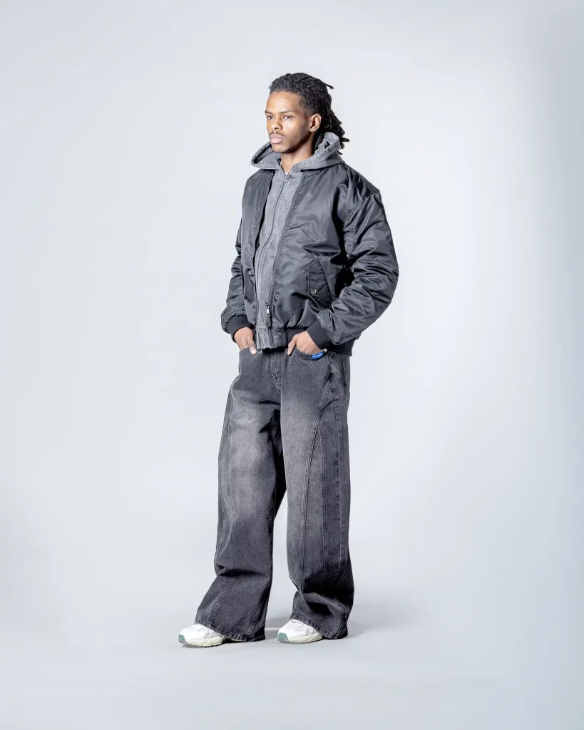Black puffer jacket