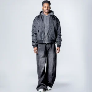 Black puffer jacket