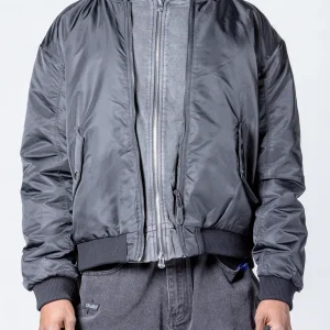 Black puffer jacket