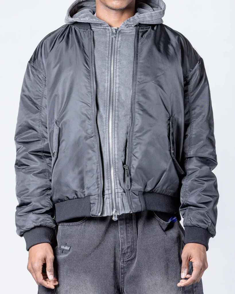 Black puffer jacket