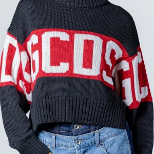 GCDS BAND LOGO BOXY SWEATER