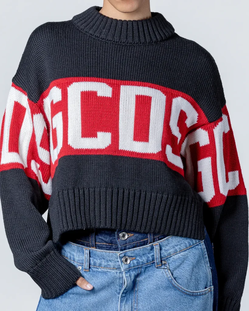 GCDS BAND LOGO BOXY SWEATER