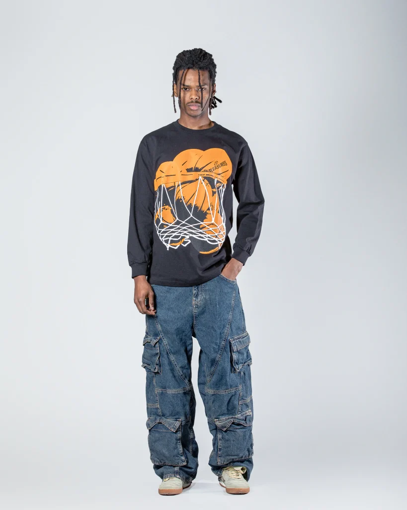 HOOPS LONG SLEEVE BLACK