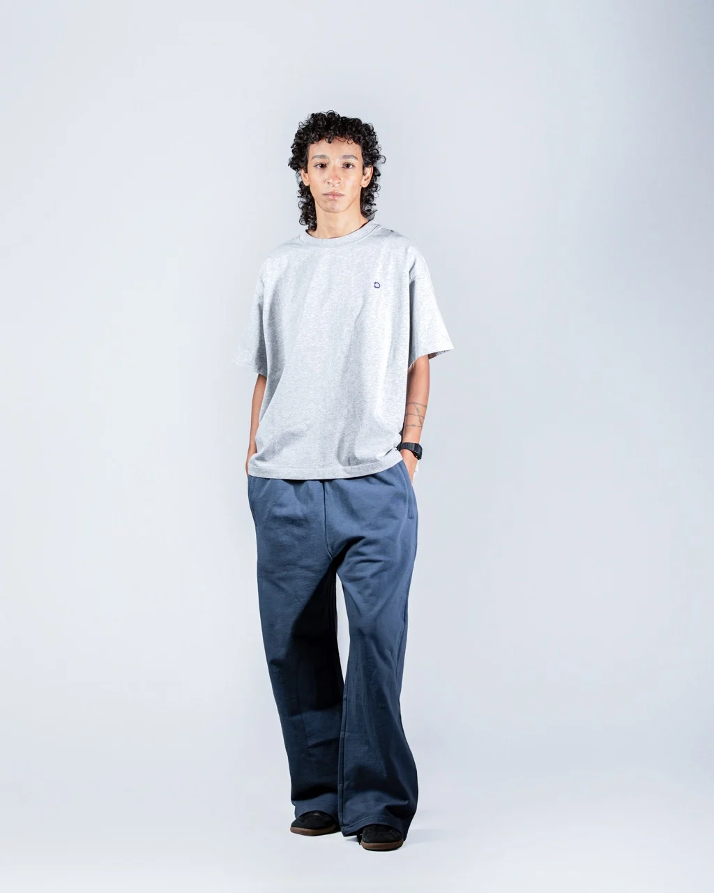 Grey Two Headed Wolf Tee