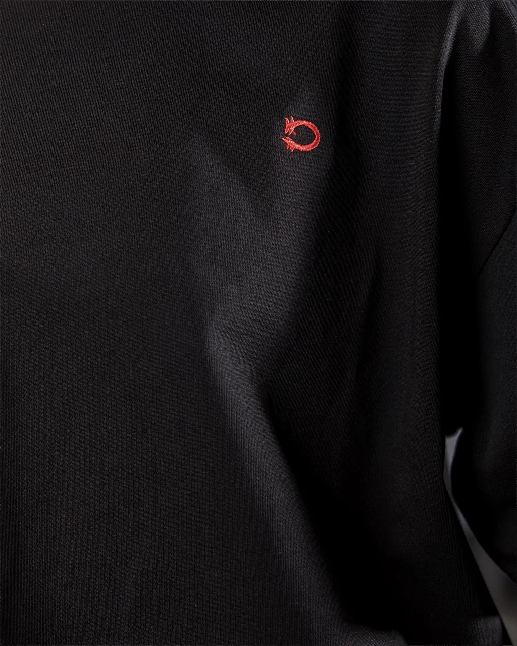 Black Two Headed Wolf Tee