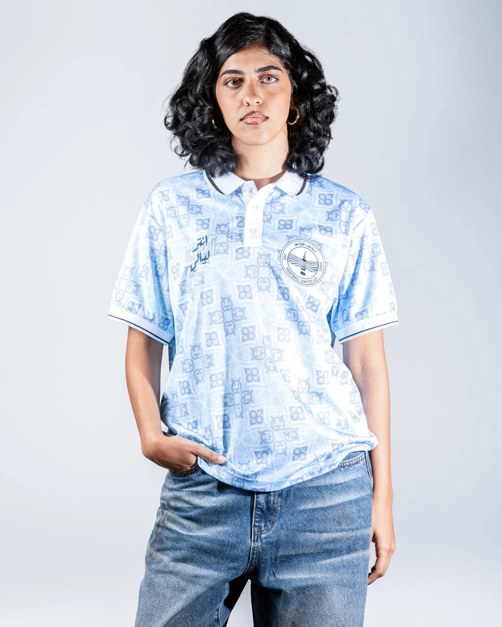 Inter Layali Blue Short-Sleeve Jersey Shirt