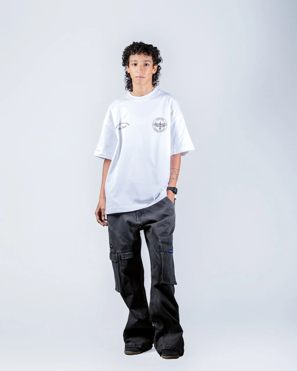 Inter Layali White The Language We All Speak Print T-Shirt