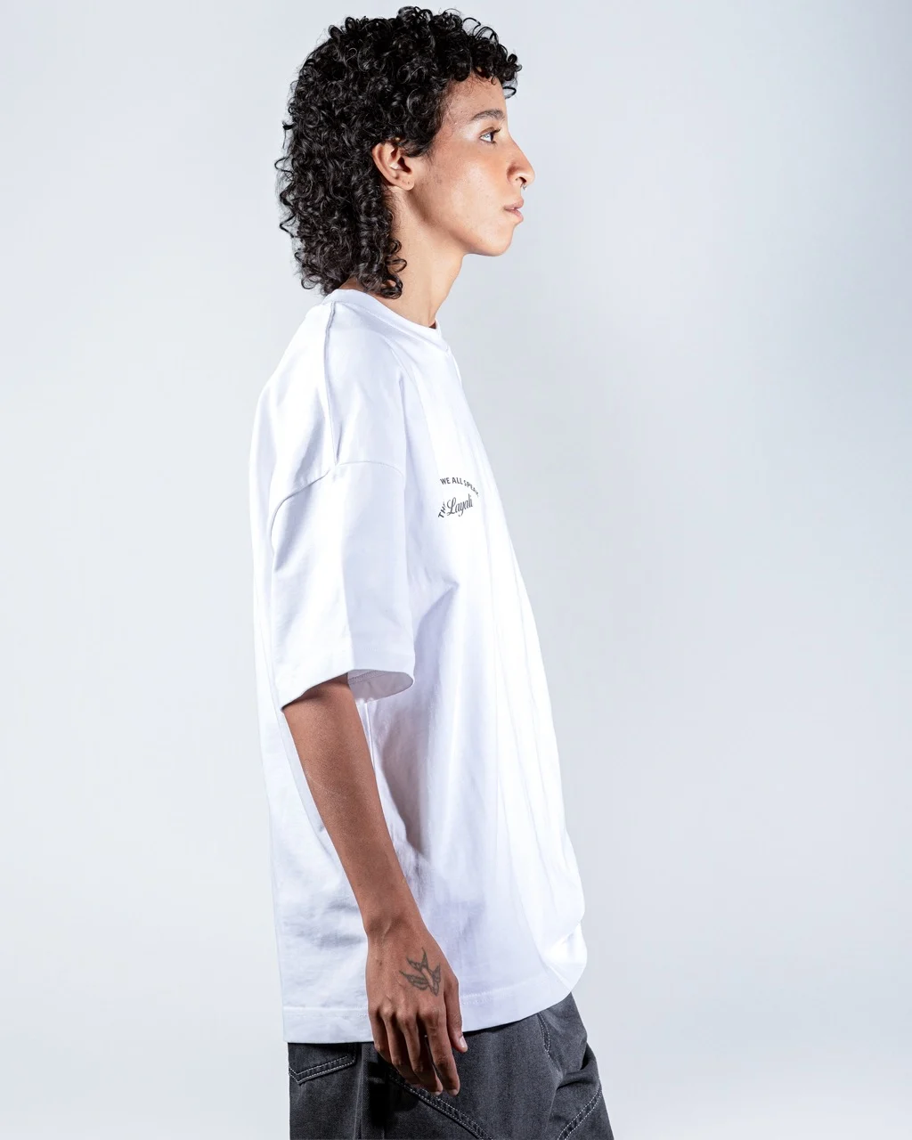 Inter Layali White The Language We All Speak Print T-Shirt