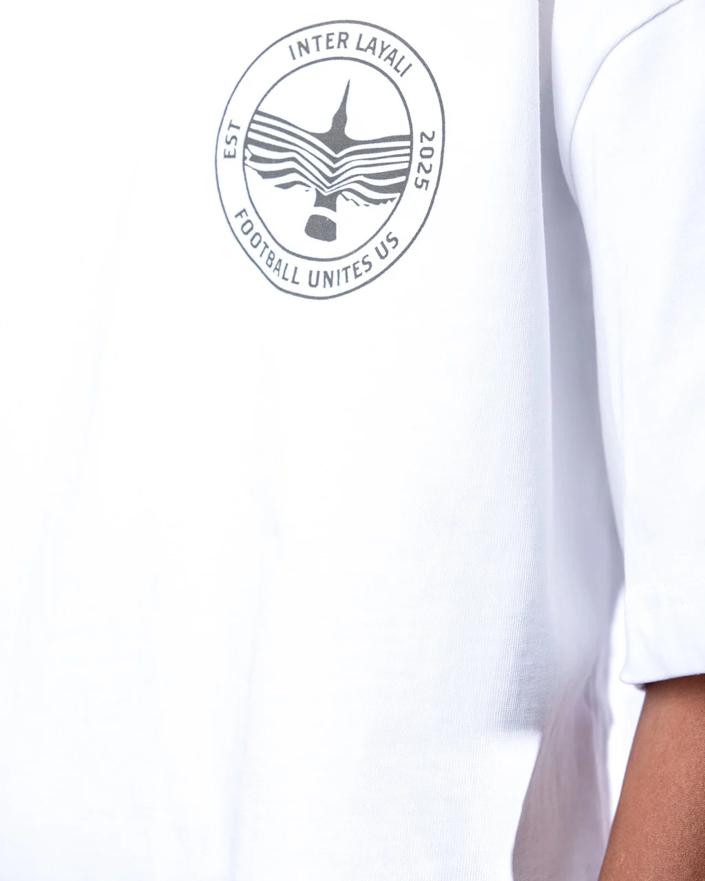Inter Layali White The Language We All Speak Print T-Shirt