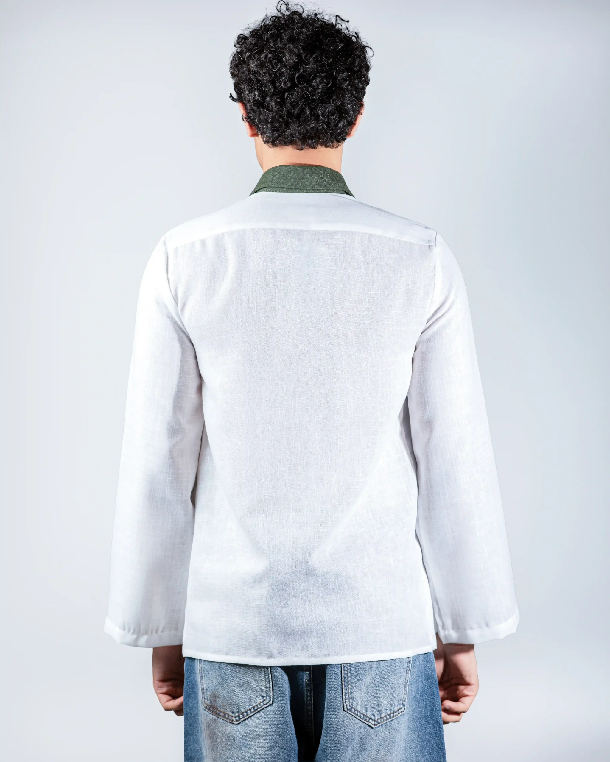Khakhi layered linein shirt