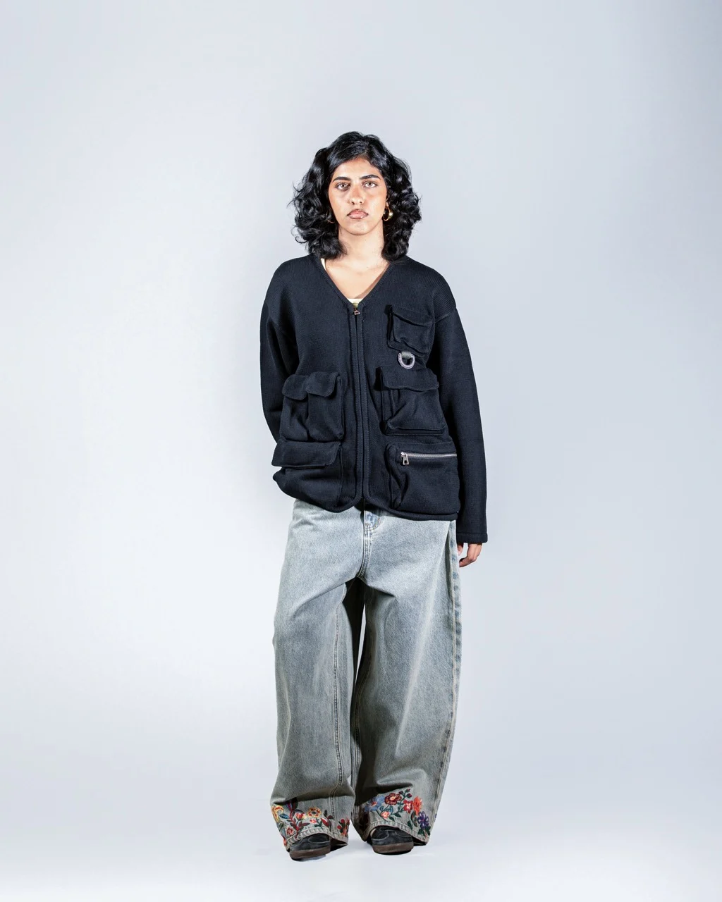 Utility Knit Zip Wool Jacket