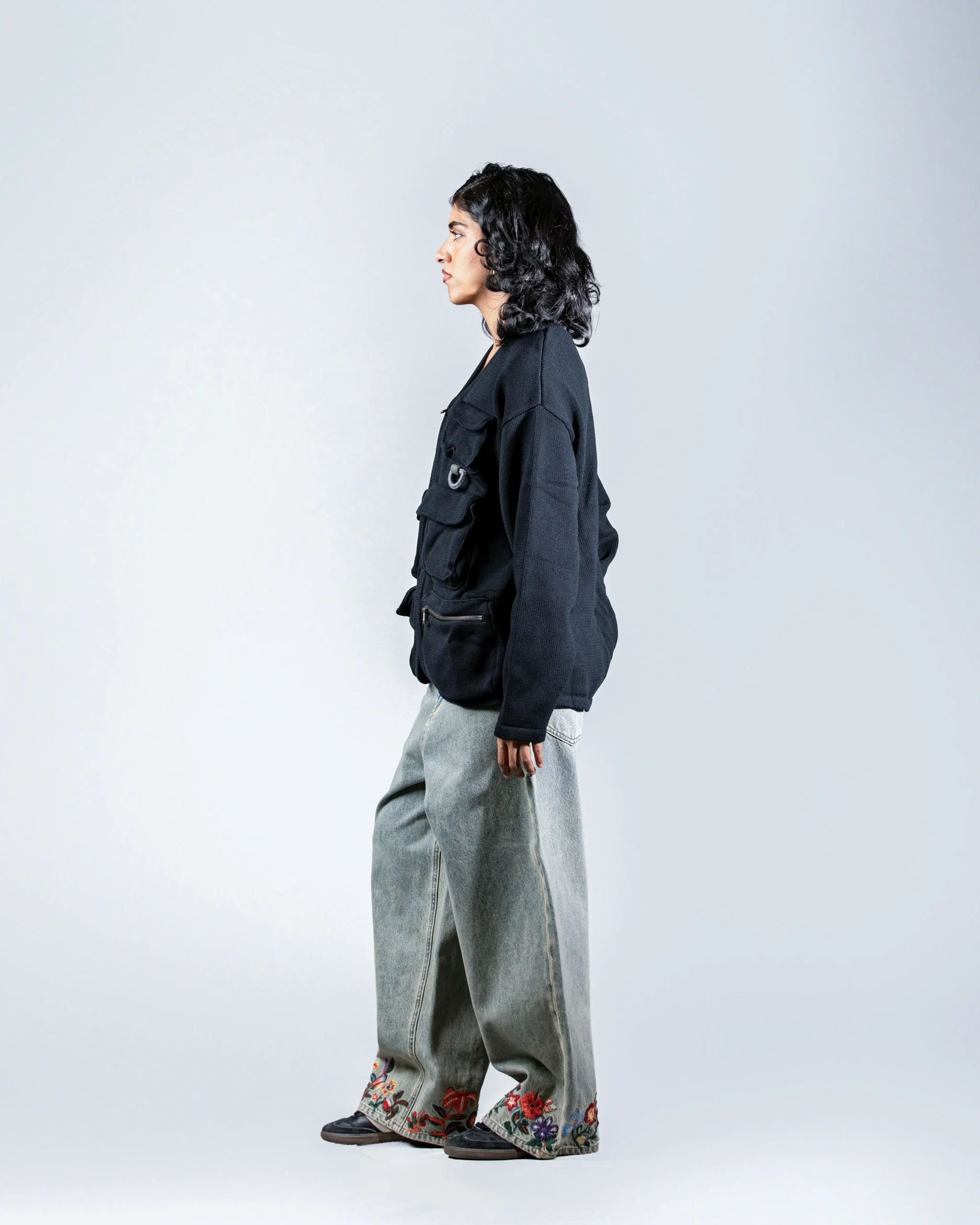 Utility Knit Zip Wool Jacket