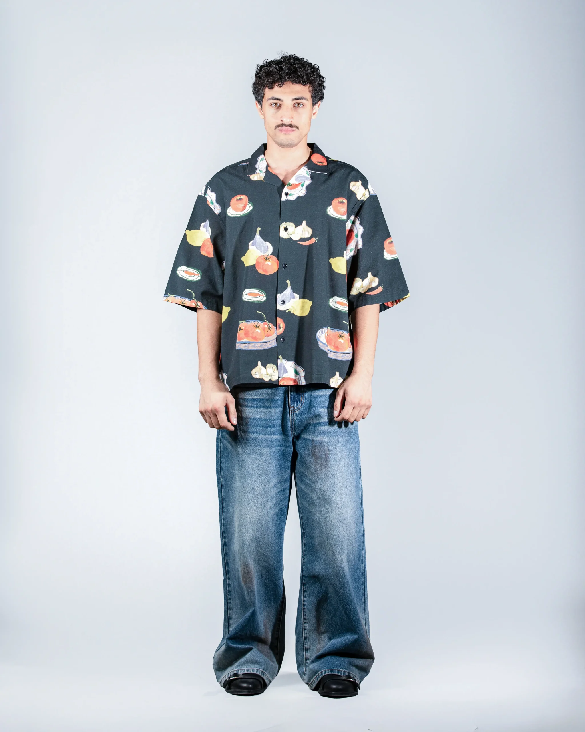 Tomato Garlic Print Shirt
