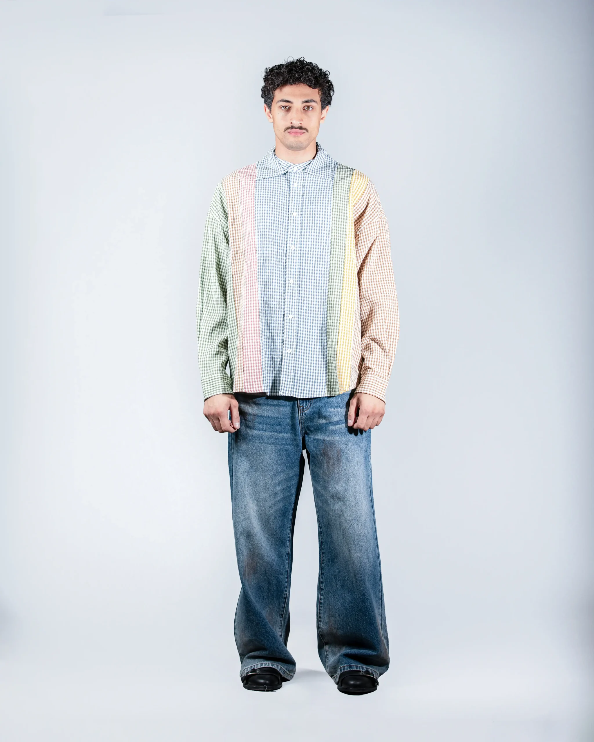 Patchwork Gingham Shirt