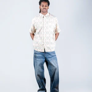 Woven check Beige shirt