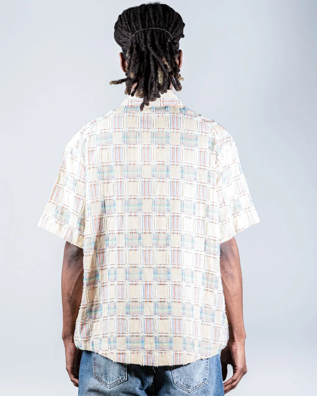 Woven check Beige shirt