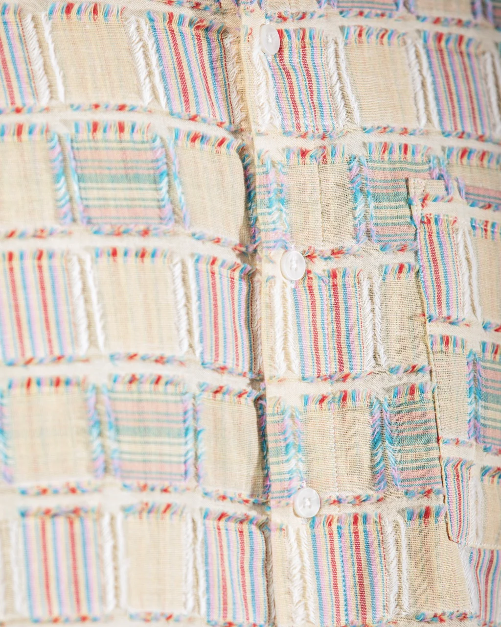 Woven check Beige shirt