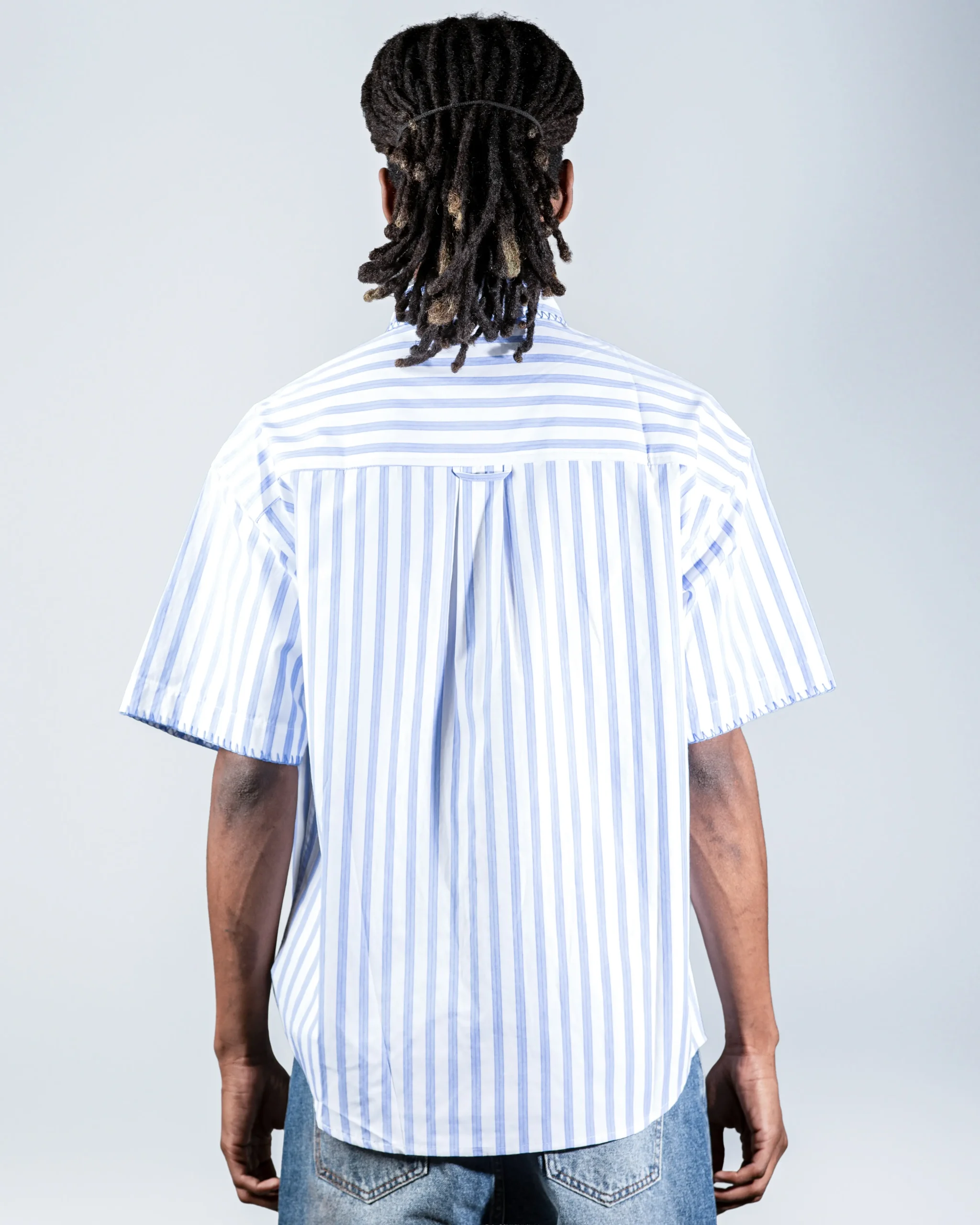 Sky Blue shirt with Stitching