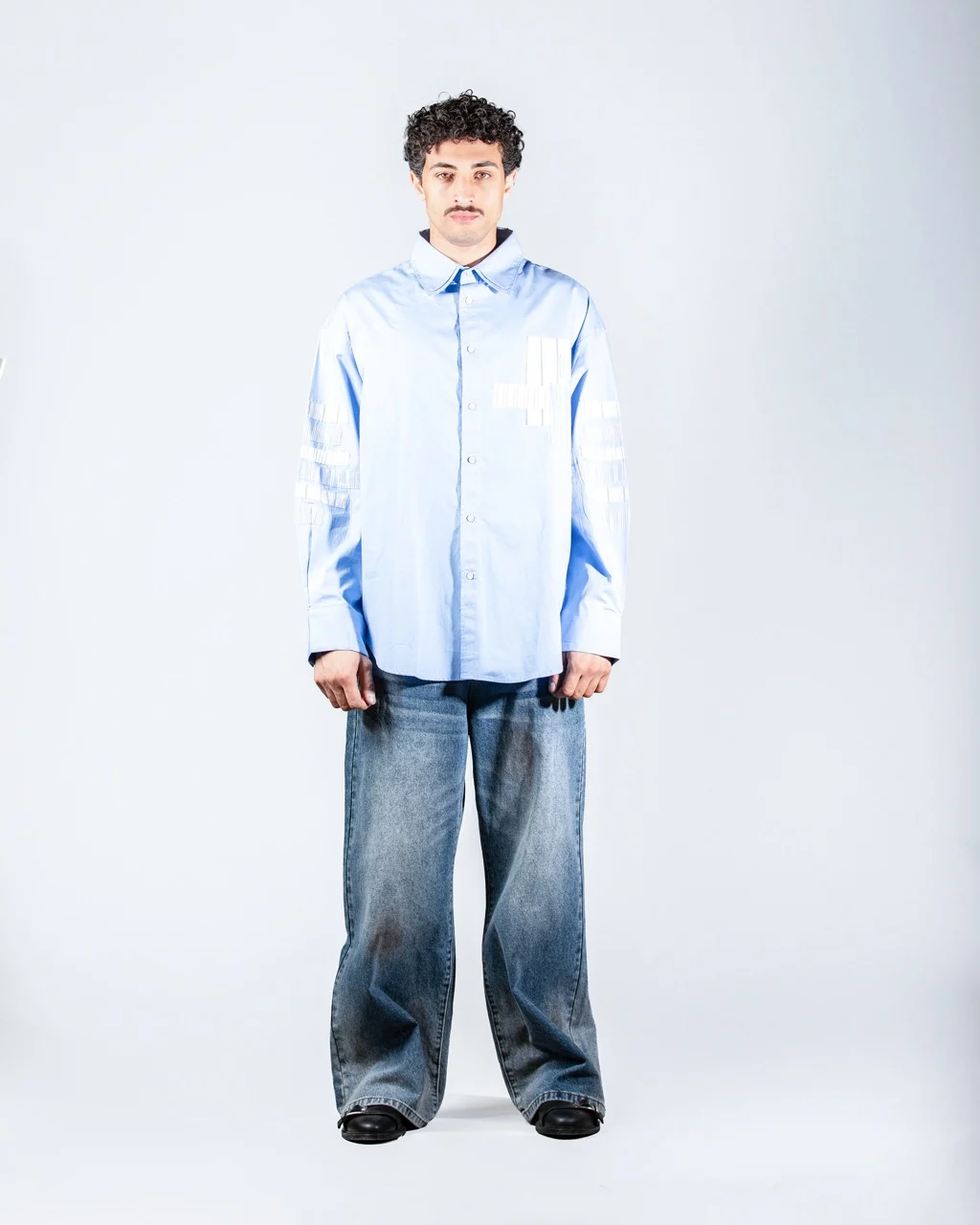 Sky Patchwork shirt