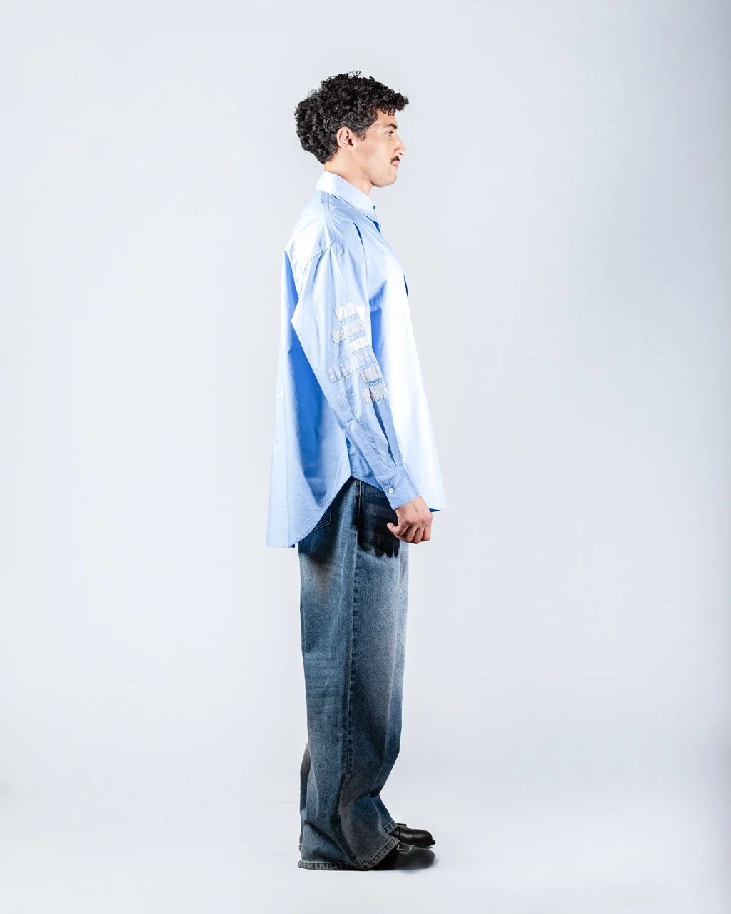 Sky Patchwork shirt