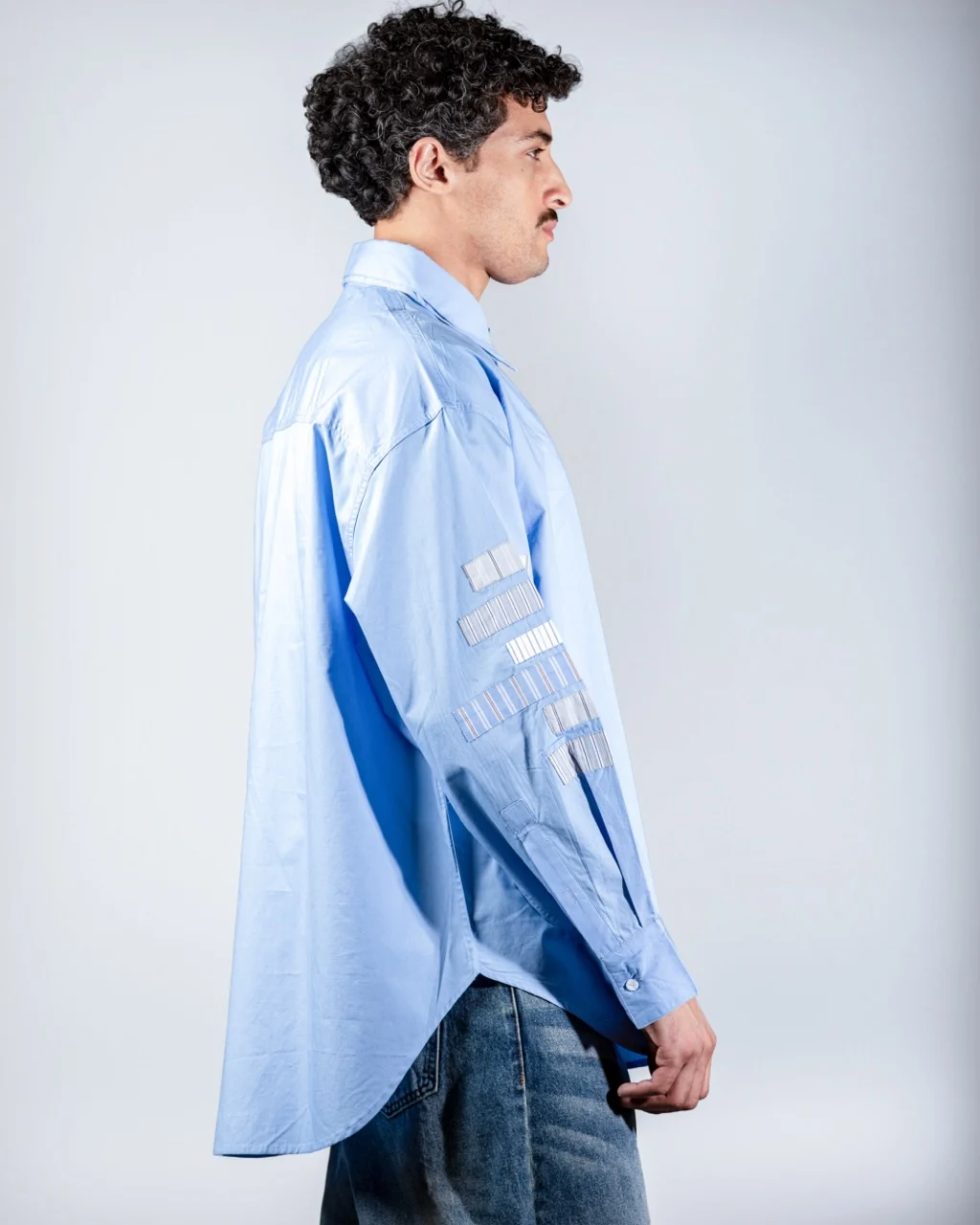 Sky Patchwork shirt