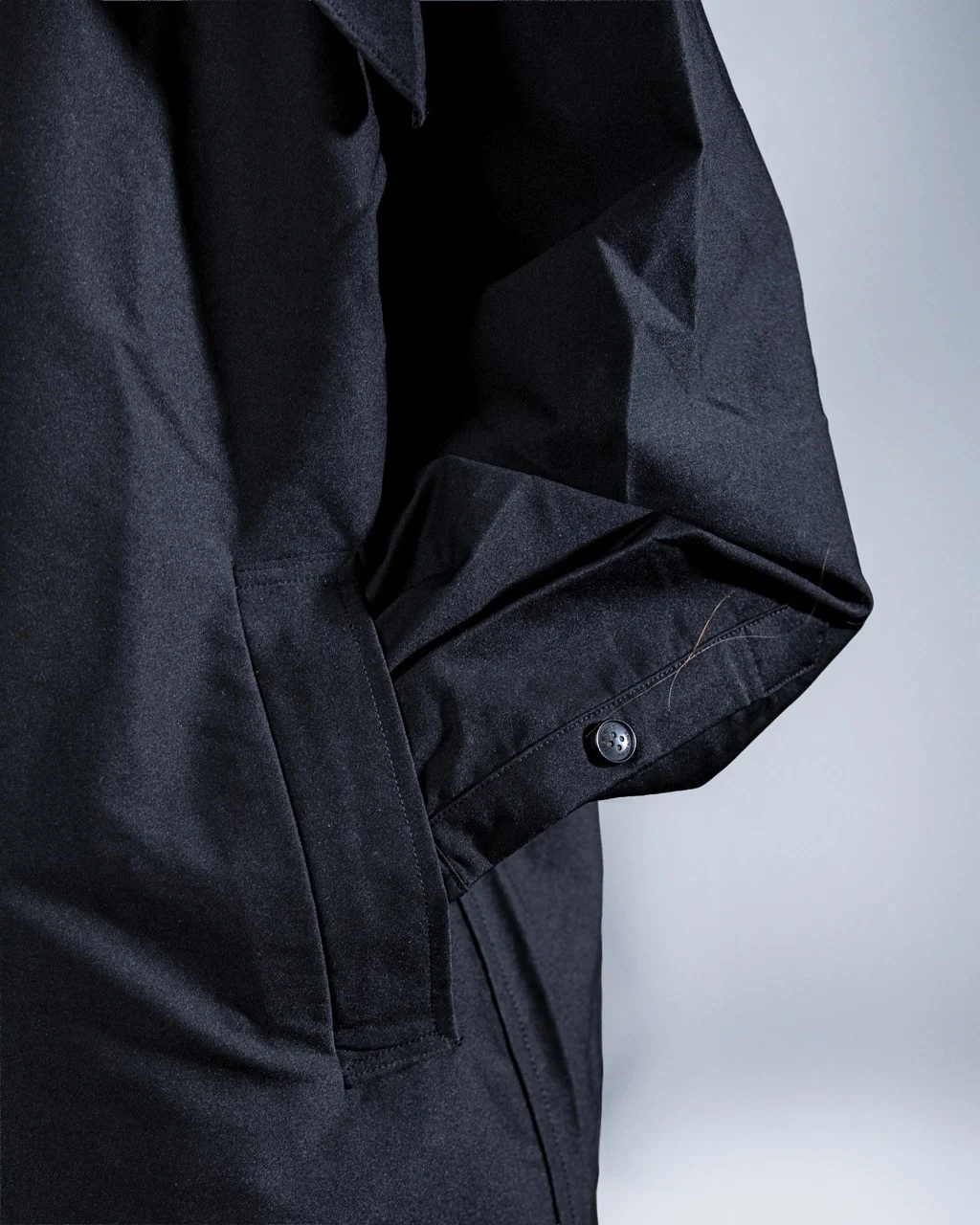 Black Jacket Long Collar