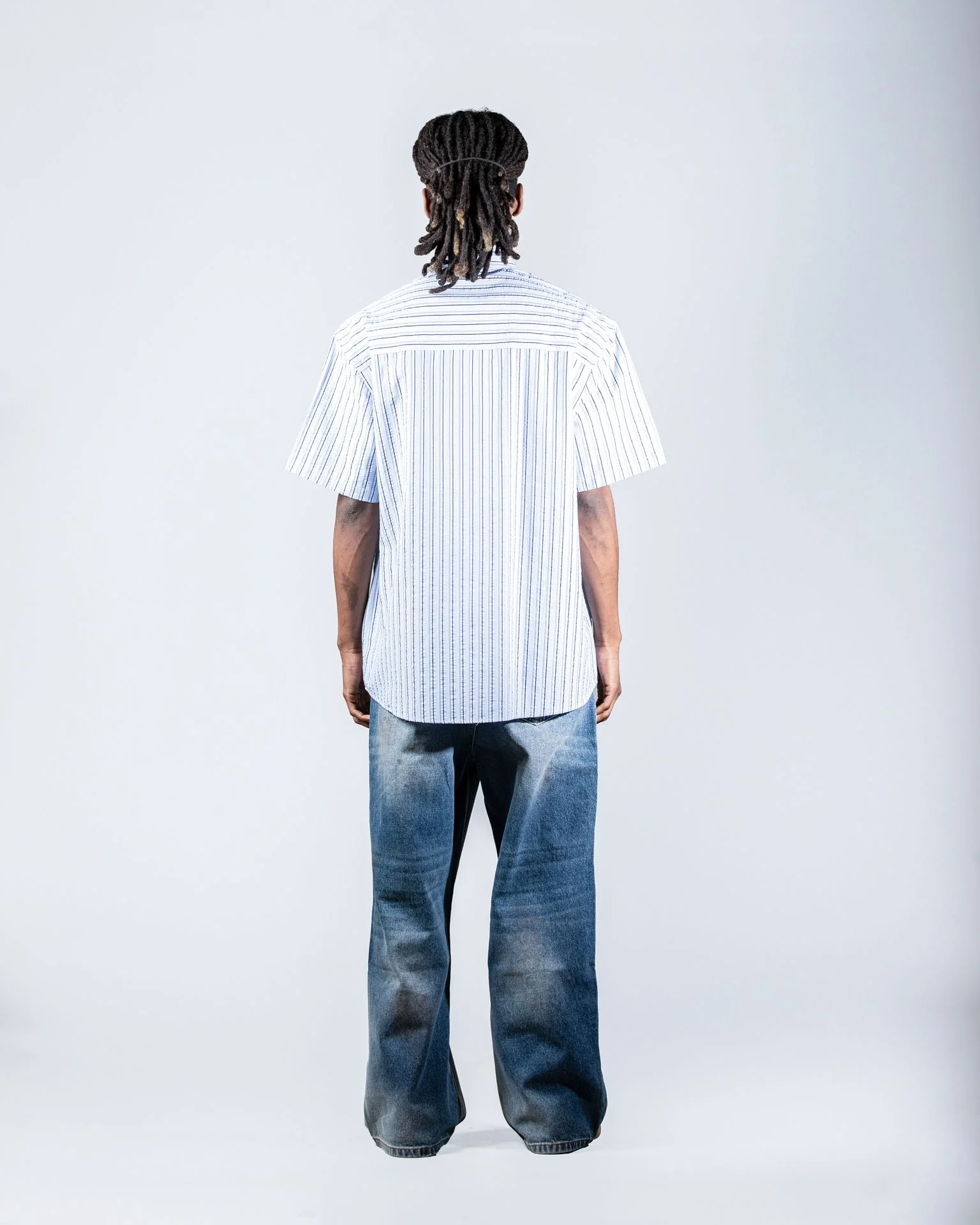 Blue shirt with Stitching