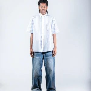 Blue shirt with Stitching