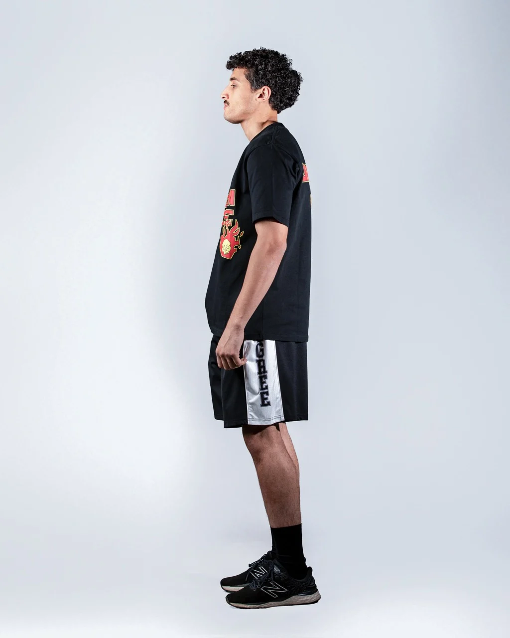 COURT SHORT BLACK/WHITE