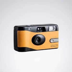 Haitham Studio Color film disposable Camera Black, Orange and green