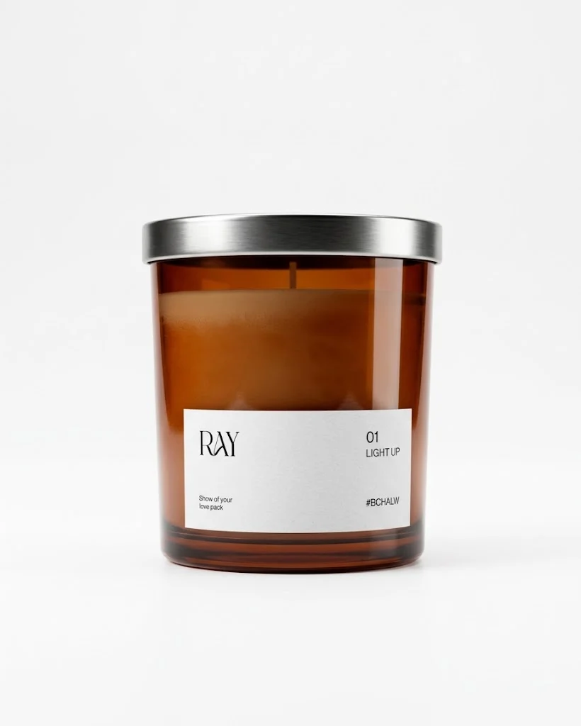 Light up|01 Brown candle
