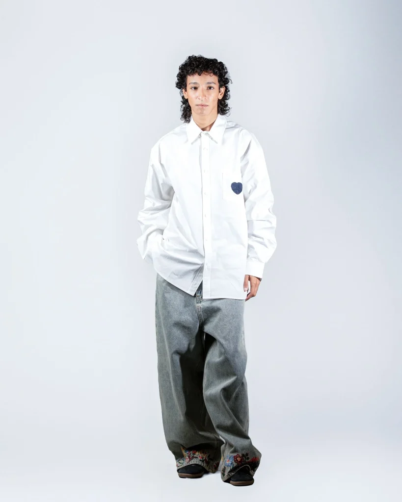 Pocket Heart White Shirt