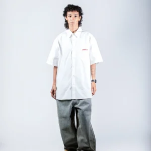 white Passionate Pocket Shirt