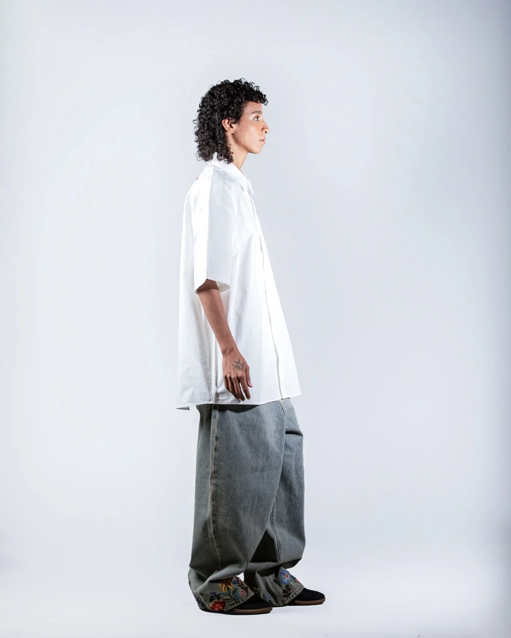 white Passionate Pocket Shirt