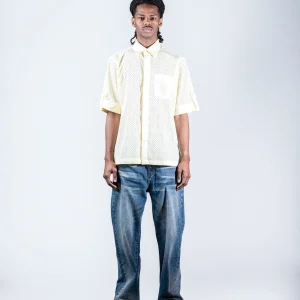 Yellow Textured shirt