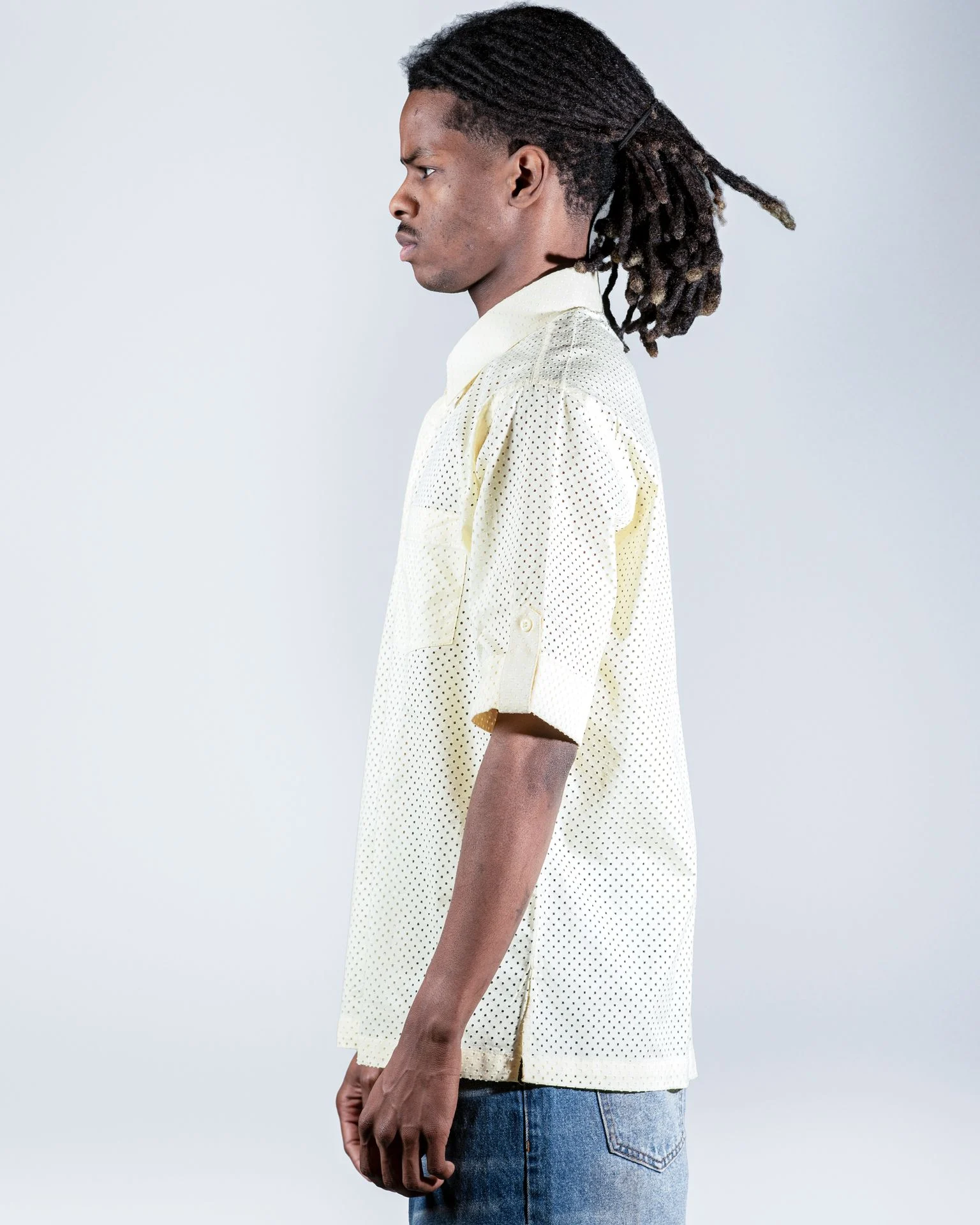 Yellow Textured shirt