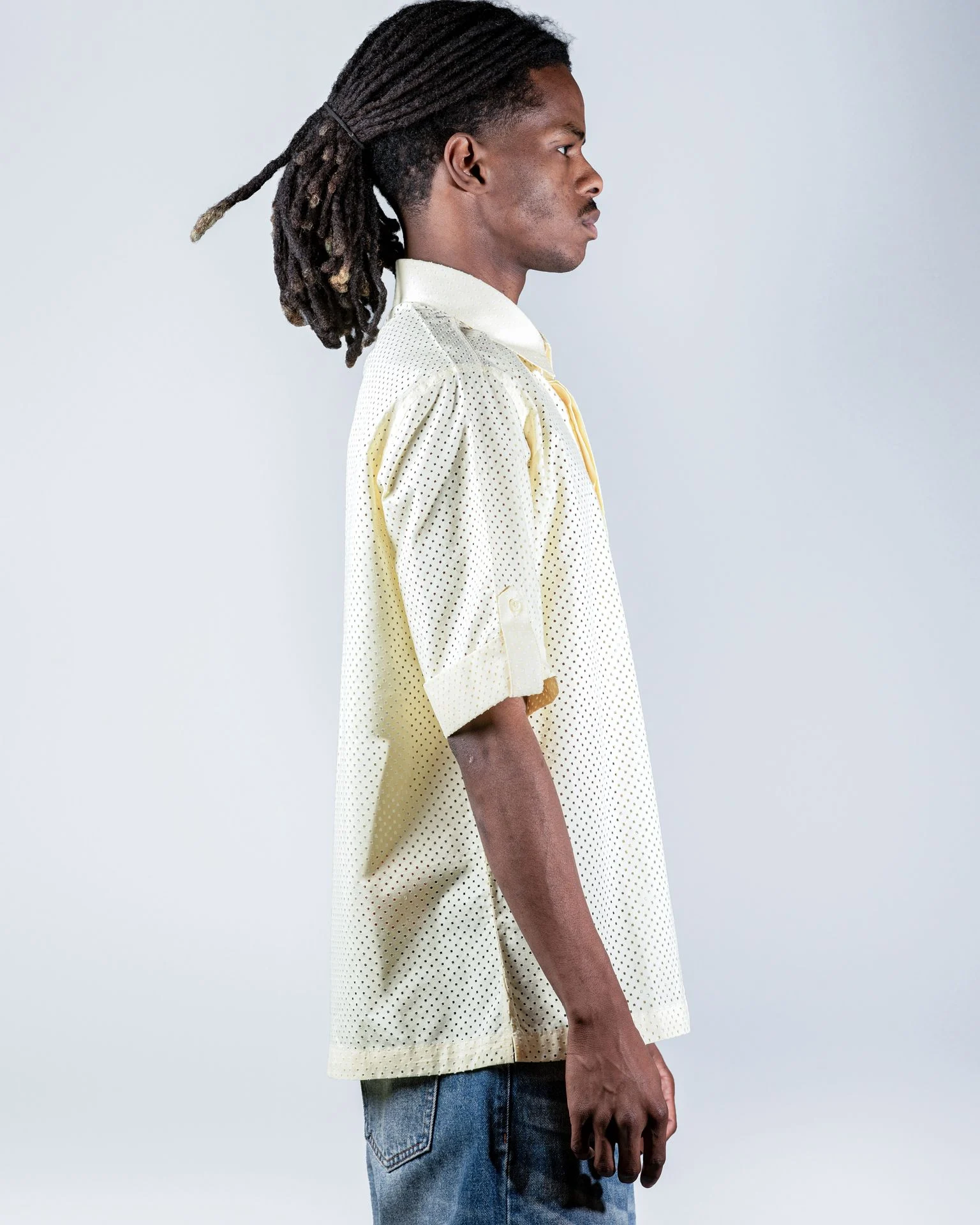 Yellow Textured shirt